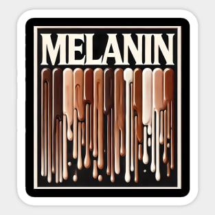 Melanin Drippin' Afrocentric Sticker